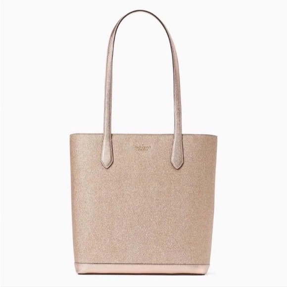 kate spade Handbags - Stunning Kate Spade rose gold Tinsel Glitter Tote
